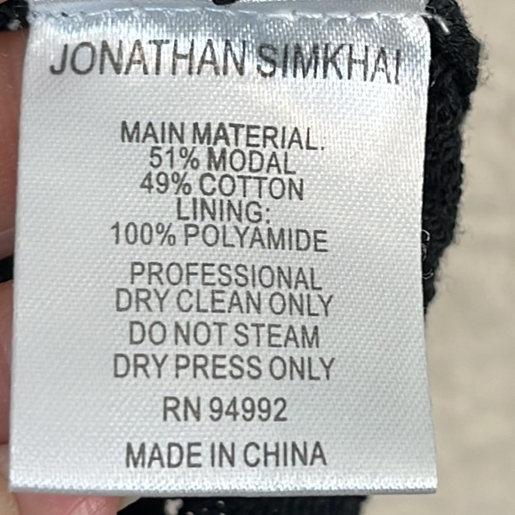 Jonathan Simkhai Womens Black Knit Cold Shoulder Top SIZE 20 PLUS SIZE - Picture 3 of 7